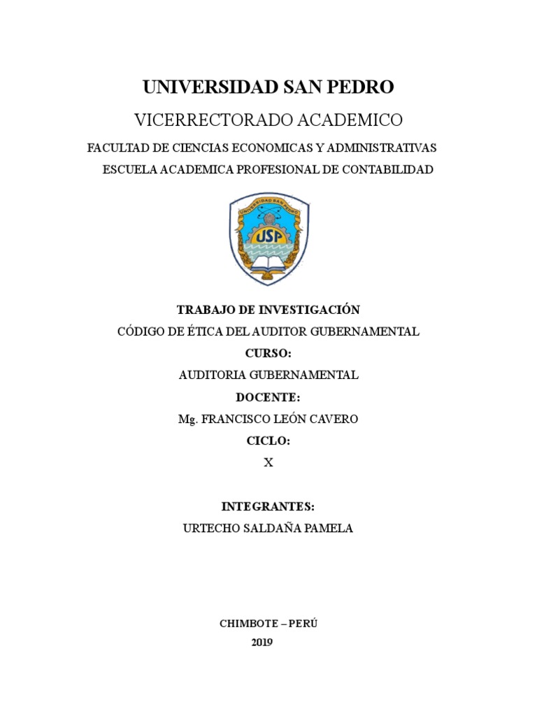 Codigo de Etica Del Auditor Gubernamental | Descargar gratis PDF ...