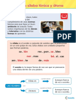 Com3p U1 Lamina La Silaba Tonica y Atona PDF