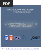 Build CRUD PHP, MySQL, JQuery and AdminLTE in 10 Minutes (Bonus Source Code)