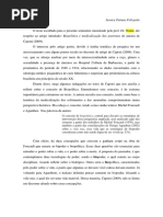 Critica Sobre o Texto de CAPONI