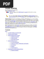 Mobile Banking: To Meet Wikipedia's - Please