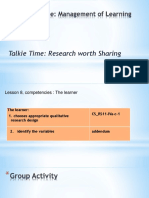 Talkie Time: Research Worth Sharing