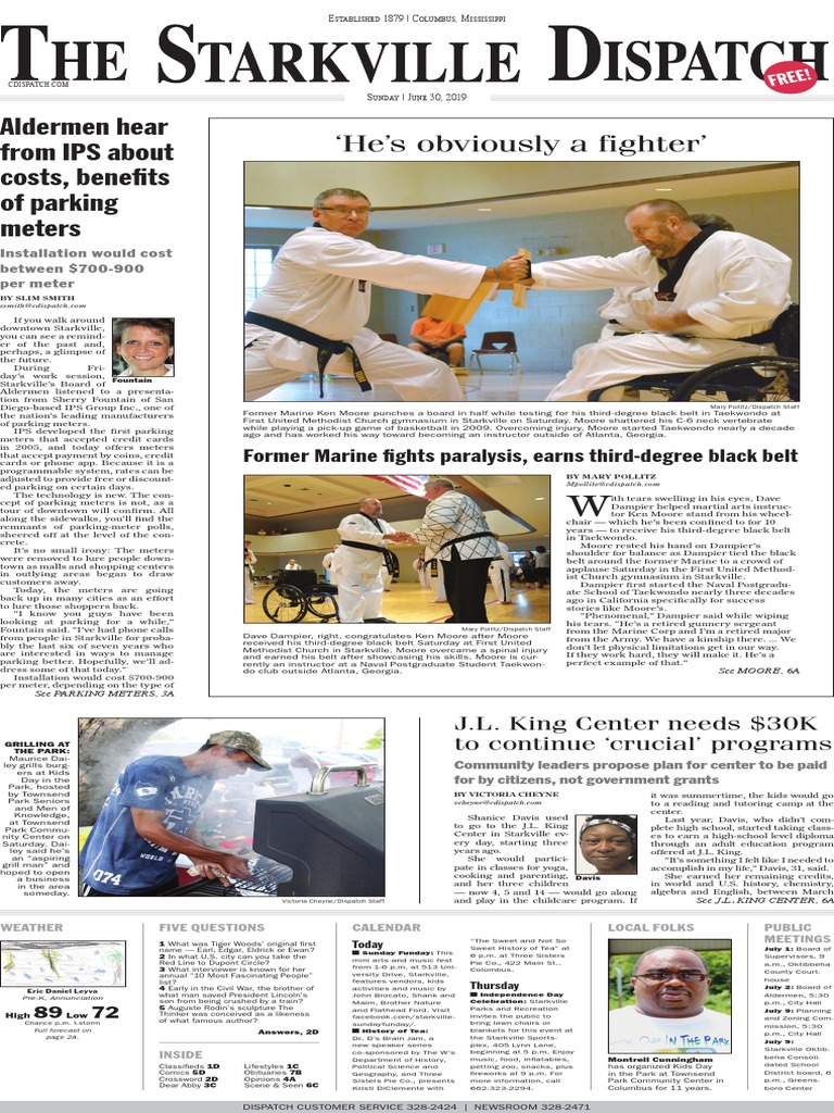 Starkville Dispatch Eedition 6 30 Copy United States - 