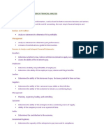 Financial Statement: Analysis and Interpretation of Financial Analysis