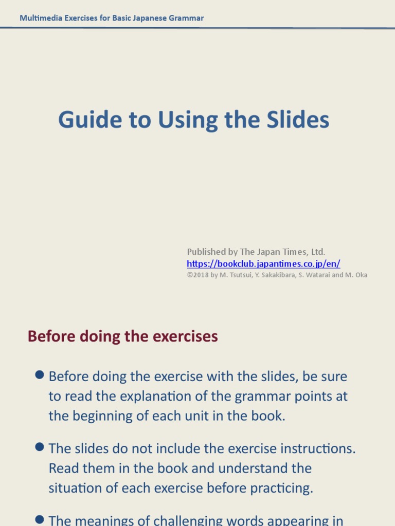 000 - Guide To Using The Slides - PPSX | PDF | Grammar | Cognition