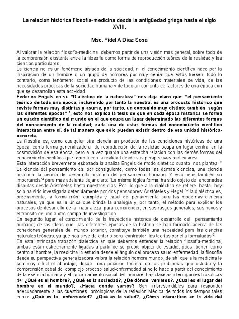 Filosofía y Medicina en Grecia Antigua | PDF | Materialismo | Science