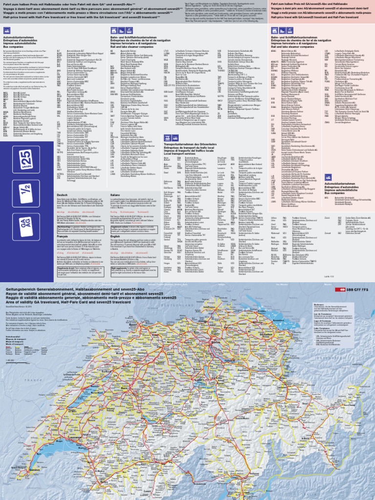 Karte Geltungsbereich Ga Halbtax Stand D Barrierefrei | PDF