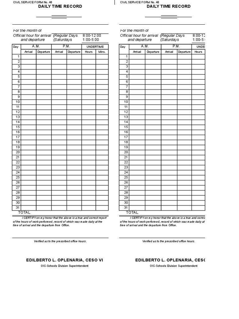 DTR PDF