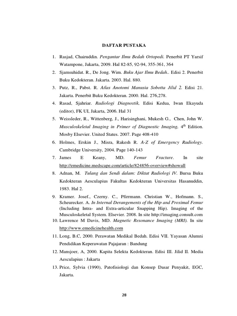 Daftar Pustaka Musculoskeletal Imaging in Primer of Diagnostic Imaging