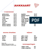 Drankkaart Volkshuis Gewoon