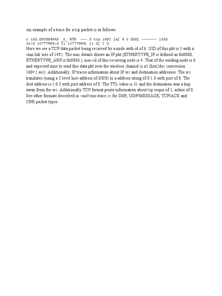 Tracefile Example | PDF | Technology & Engineering
