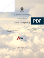 Master's Thesis on Cloud Computing for Aia Software