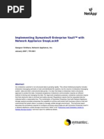 Implementing Symantec EV With NetApp Snaplock