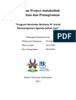 Laporan Project Matakuliah Algoritma Dan Pemograman Fantastic Tech