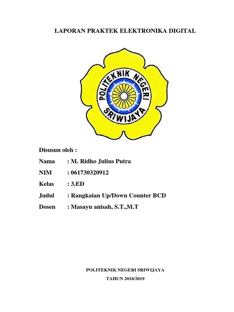 Laporan Ridho Up Counter BCD | PDF | Metode & Bahan Ajar | Komputer