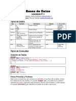 Bases de Datos - Laboratorio No 1