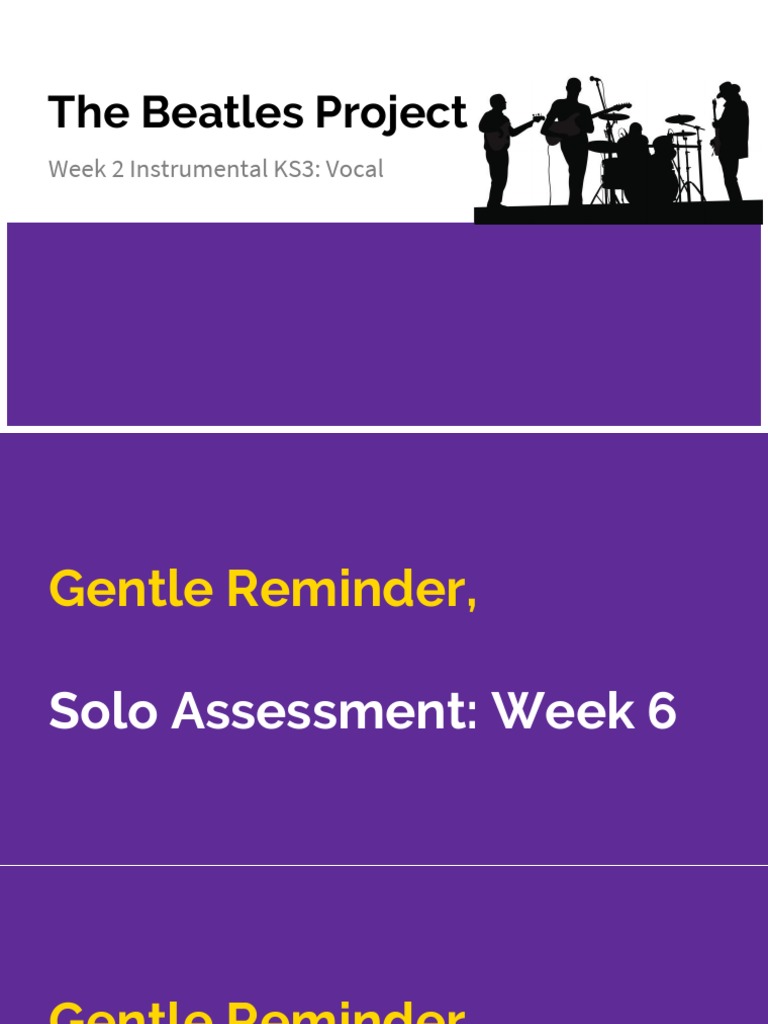 The Beatles Project Week 2 | PDF | Social Science | Language Arts ...