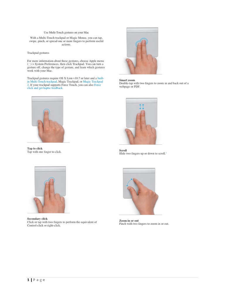 BuiltIn MultiTouch Trackpad Magic Trackpad 2 Force Click and Get