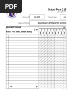 SF2 Daily Attendance Report Template | PDF | Human Life Stages | Human ...