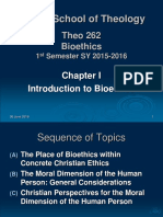CH I - Introduction To Bioethics