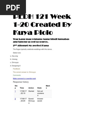 Pedh 121 Week 1 20 Created By Kuya Piolo Docx Ballroom Dance Dances