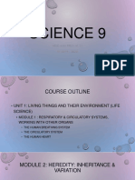 Science 9 Course Outline & Requirements