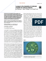 Molecular Biological Access To The Chemistry of Unknown 05SP 09 Soil Microbes: A New Frontier For Natural Products E4 + Qfs Qyl!!o