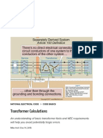 Transformer Calculations