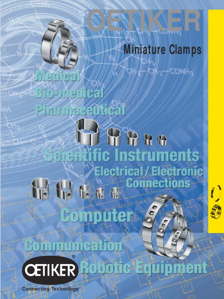 Oetiker Miniature Clamps Catalog _ 08901050 (1) Pipe (Fluid