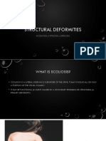 Structural Deformities: Scoliosis, Kyphosis, Lordosis