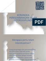 Kerangka Pengembangan Islam Interdisipliner