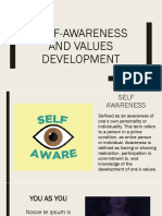 Self-Awareness and Values Development