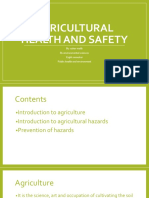 Agricultural Health and Safety: By: Sahar Malik Bs Environmental Sciences Eight Semester Public Health and Environment