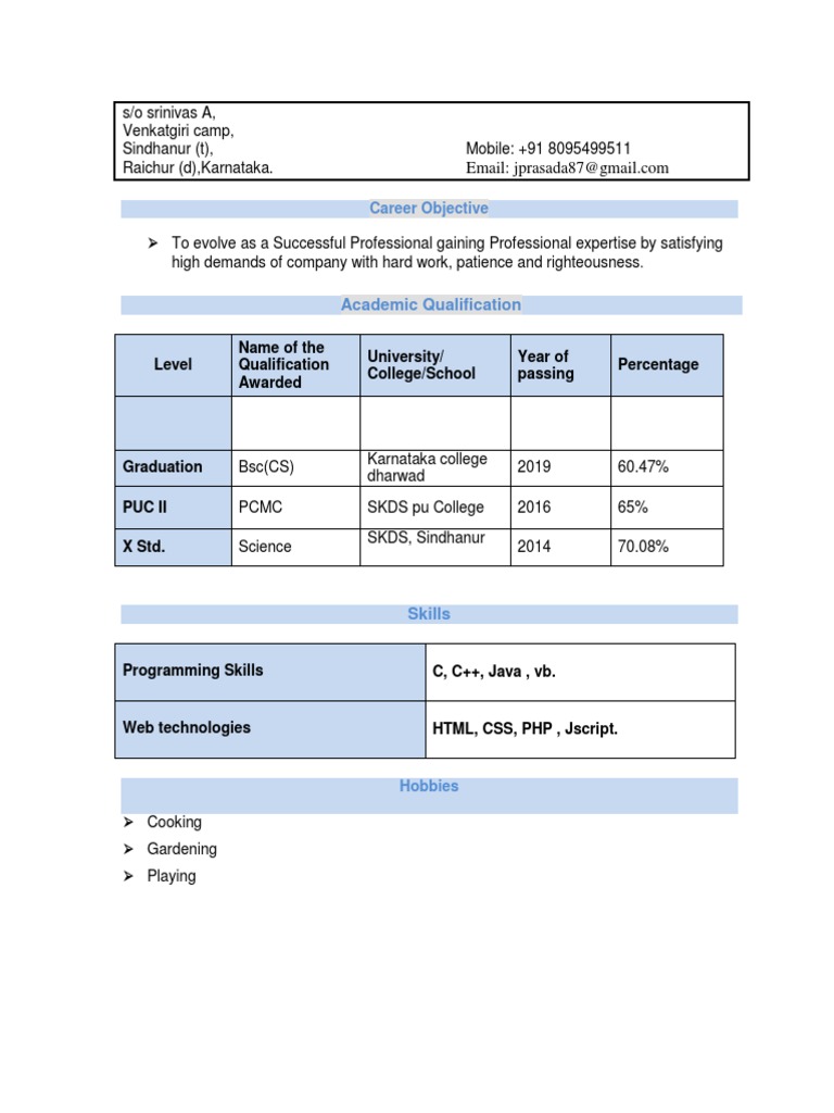 Academic Qualifications Overview | PDF