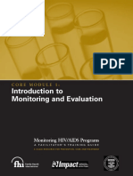 Monitoring HIV-AIDS Programs (Facilitator) - Module 1