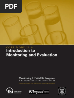 Monitoring HIV-AIDS Programs (Facilitator) - Module 1