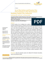 Analysis of The Active and Passive Fire Protection Systems in The Government Building, Depok City, Indonesia