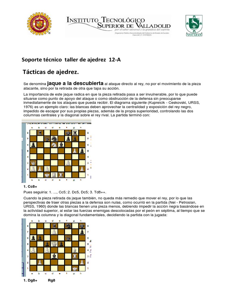 Ajedrez Estrategia Tactica | PDF | Aperturas de ajedrez | Juegos ...