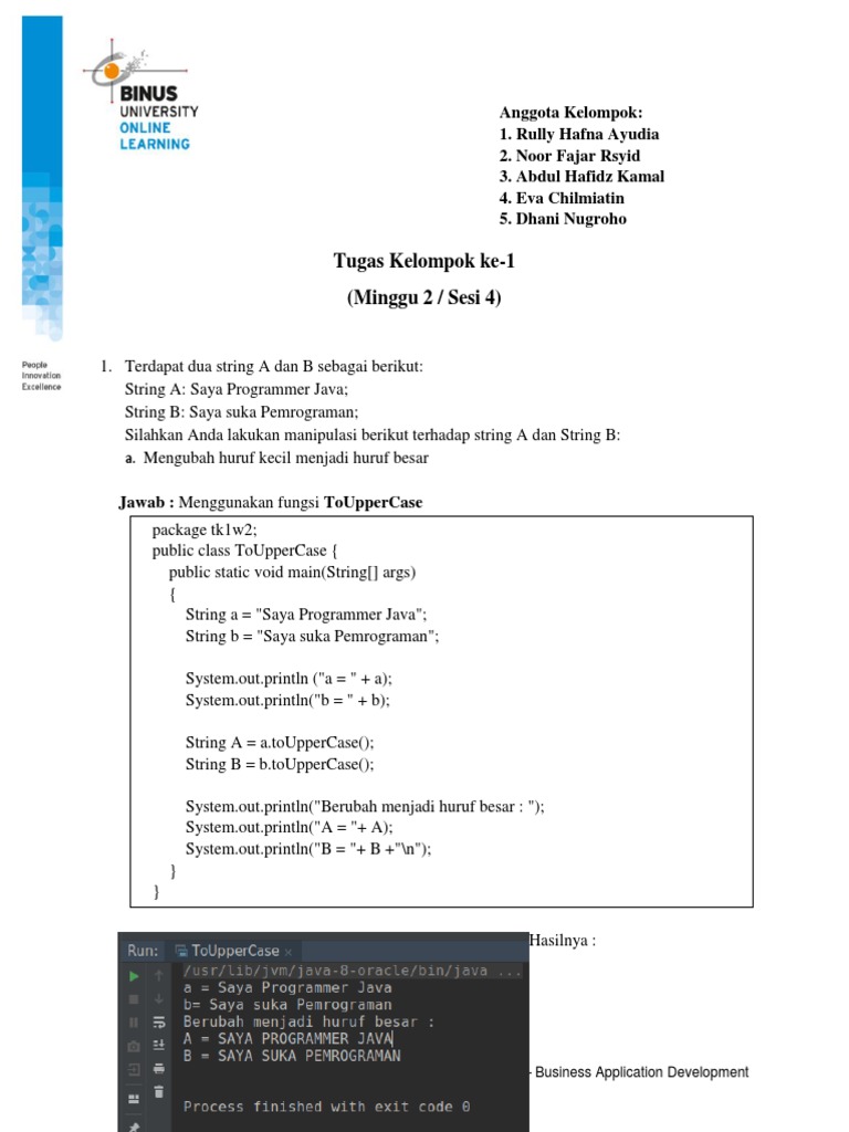 Manipulasi String dan Array di Java | PDF