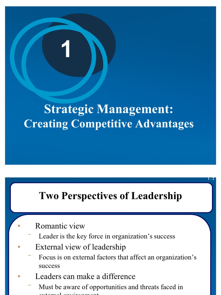 CH 01 PPT Slides Rev 1 | PDF | Competitive Advantage | Strategic Management
