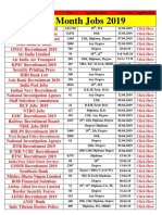 This Month Jobs 2019