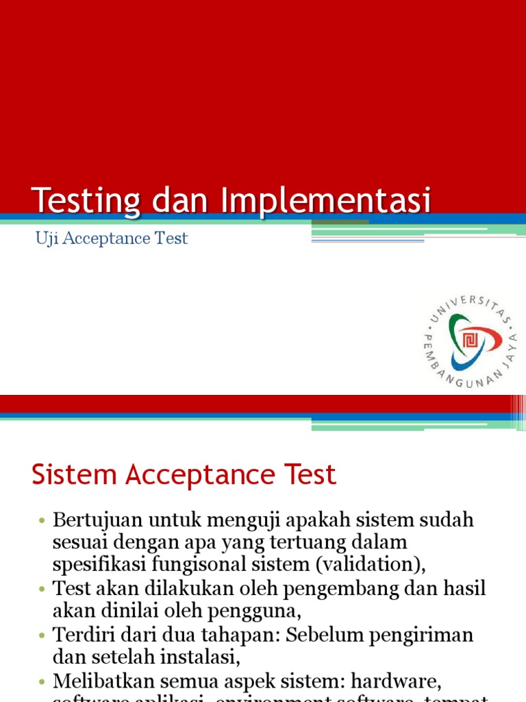 Uji Penerimaan Sistem dan Dokumentasi | PDF | Bisnis | Komputer