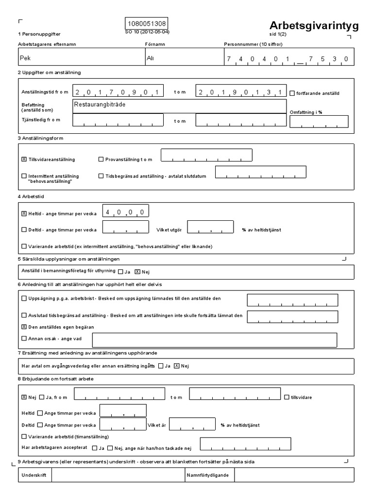 Intyg | PDF