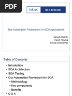 Test Automation Framework For SOA Applications: Ganesh Moorthy Harish Perumal Sreeja Unnikrishnan