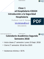 Clase 1 Seguridad Hospitalaria Intro 26 Sept. 2018