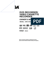 DVD Recorder/ Video Cassette Recorder: Owner'S Manual