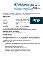 Rya VHF SRC Radio Course Details v1