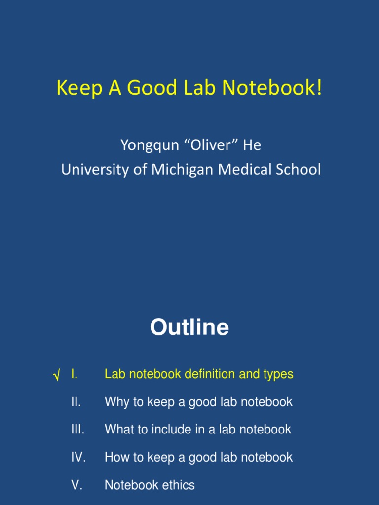 Essential Guide to Lab Notebooks | PDF | Notebook | Experiment