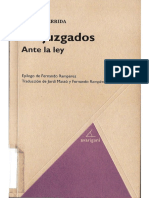 Prejuzgados Ante La Ley Derrida PDF