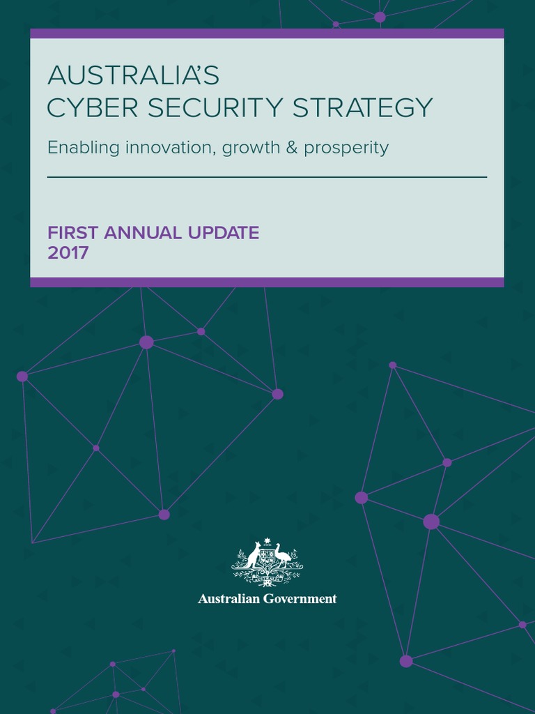 Cyber Security Strategy First Annual Update 2017 PDF | PDF | Computer ...